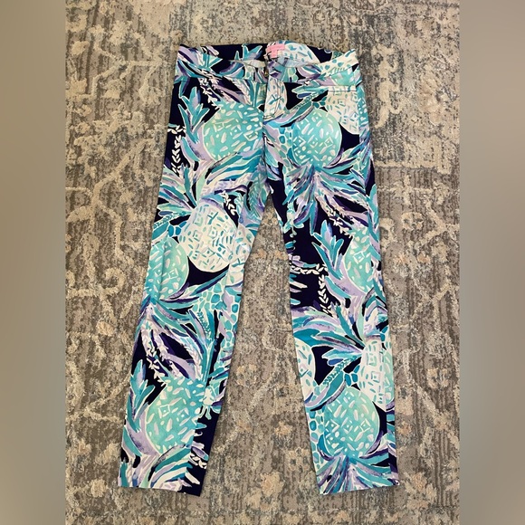Lilly Pulitzer Women's Size 10 Mid Rise Kelly Skinny Ankle Pants - Picture 4 of 16